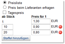 Staffelpreis